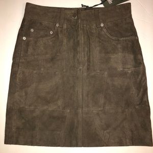 All Saints leather skirt